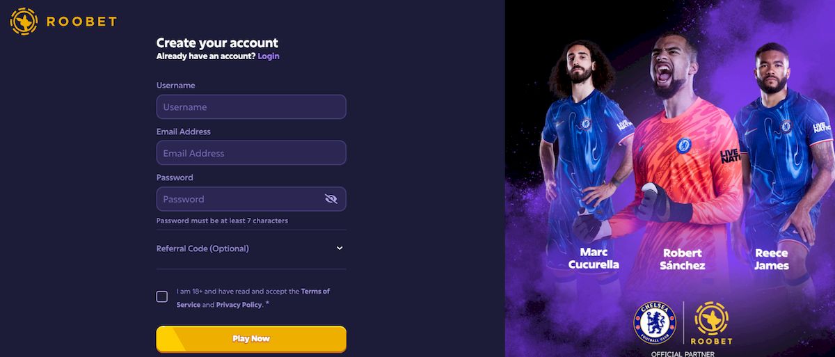 Registratie bij het Roobet Nederland online casino